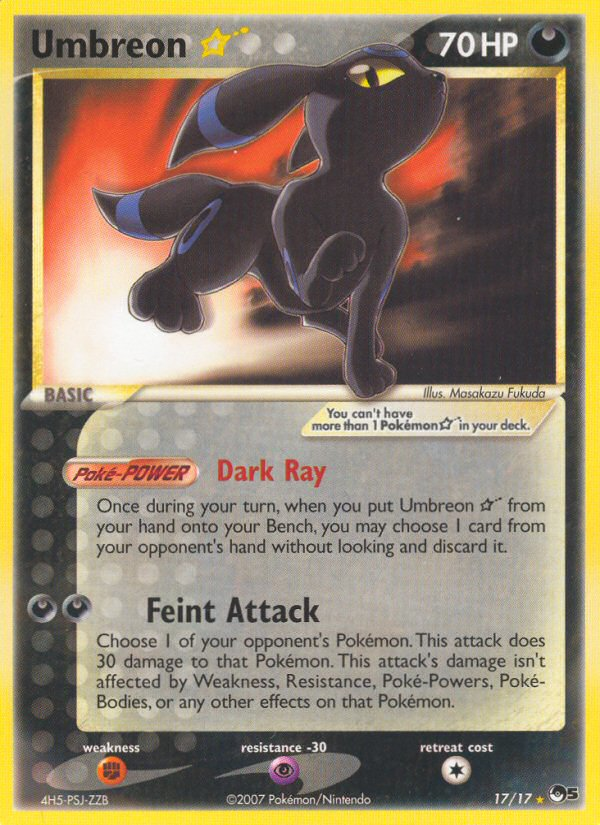 Umbreon Star (17/17) [POP Series 5] | The Gaming-Verse