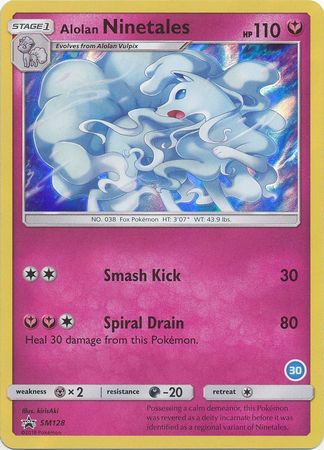 Alolan Ninetales (SM128) (Deck Exclusive #30) [Sun & Moon: Trainer Kit - Alolan Ninetales] | The Gaming-Verse