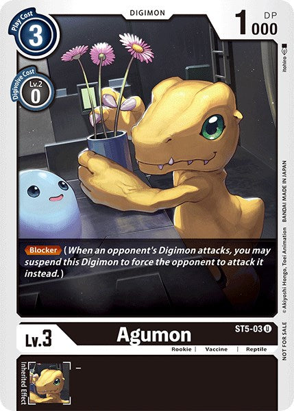 Agumon [ST5-03] (Official Tournament Pack Vol.3) [Starter Deck: Machine Black Promos] | The Gaming-Verse