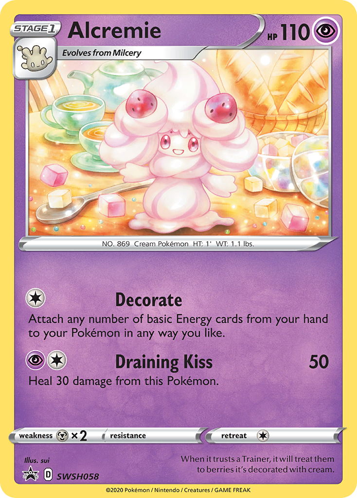 Alcremie (SWSH058) [Sword & Shield: Black Star Promos] | The Gaming-Verse