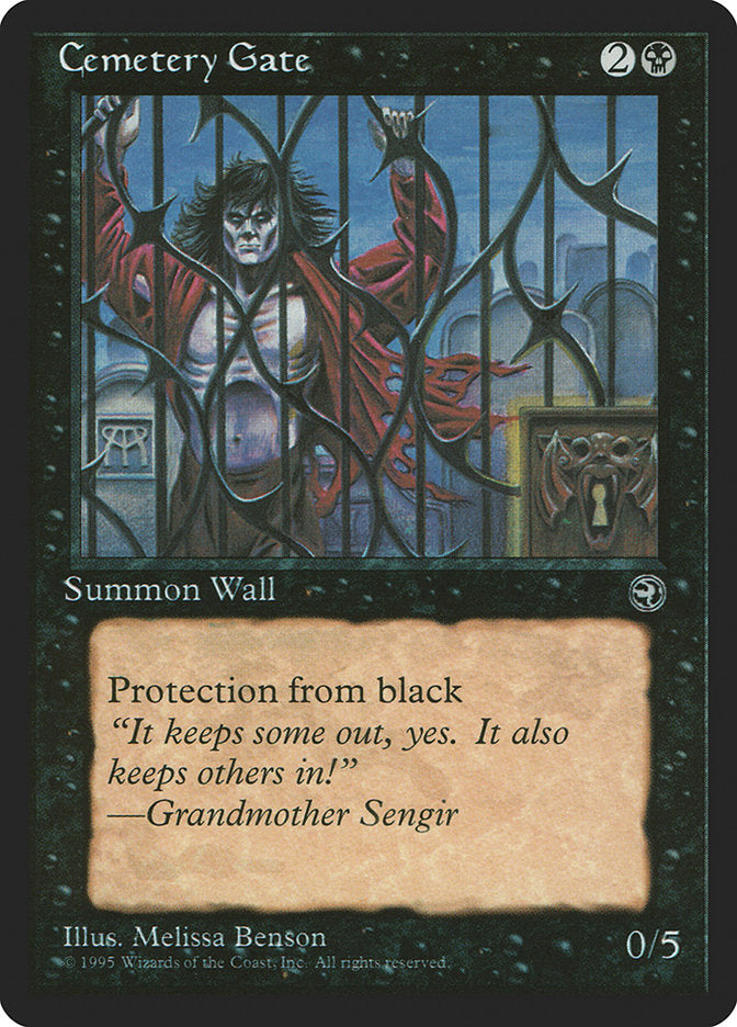 Cemetery Gate (Grandmother Sengir Flavor Text) [Homelands] | The Gaming-Verse