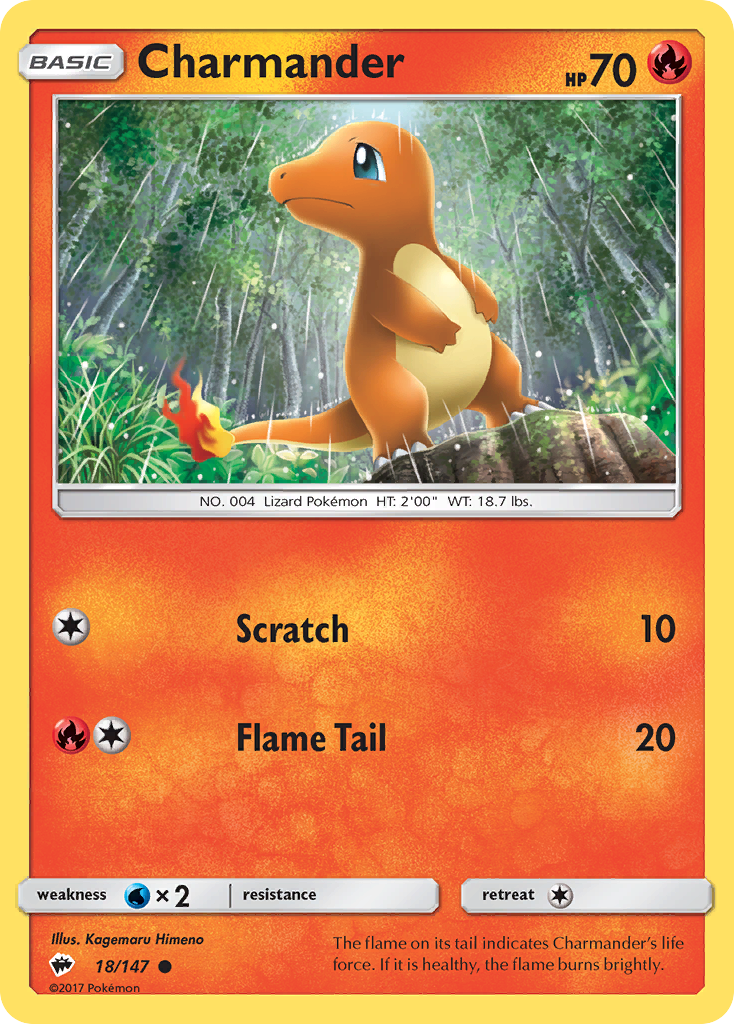 Charmander (18/147) [Sun & Moon: Burning Shadows] | The Gaming-Verse