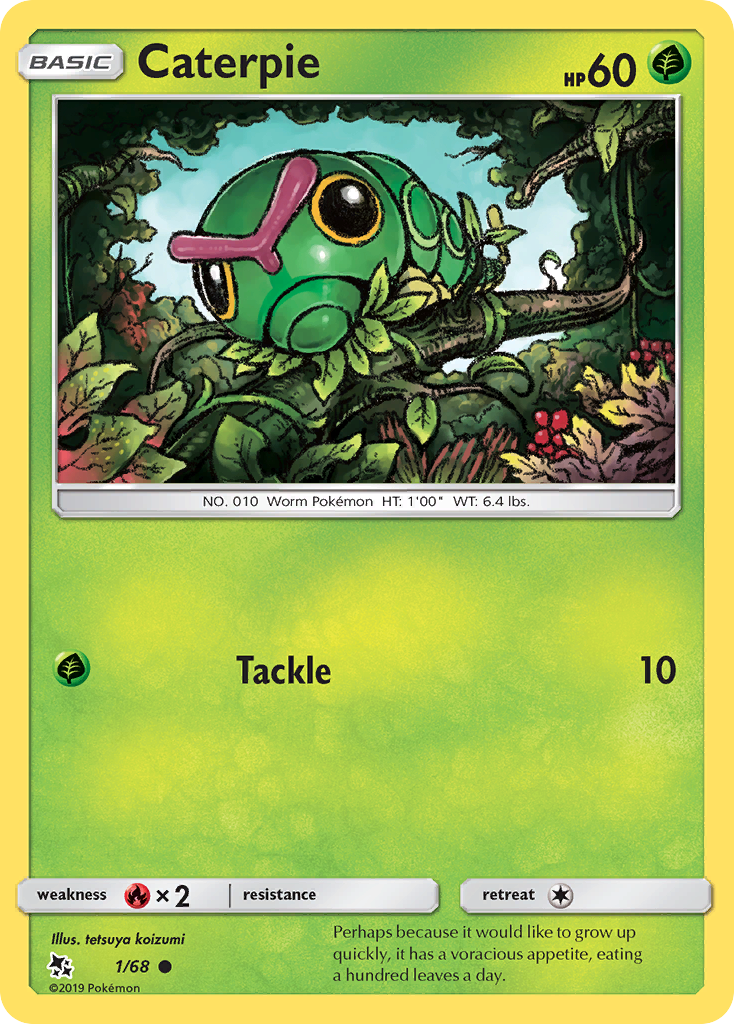 Caterpie (1/68) [Sun & Moon: Hidden Fates] | The Gaming-Verse