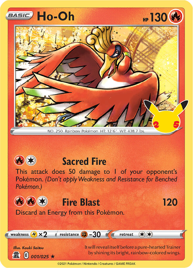 Ho-oh (001/025) [Celebrations: 25th Anniversary] | The Gaming-Verse