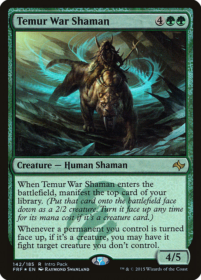 Temur War Shaman (Intro Pack) [Fate Reforged Promos] | The Gaming-Verse