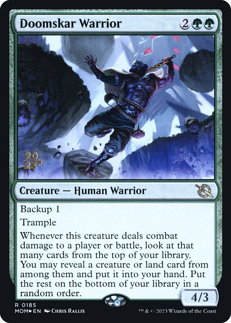 Doomskar Warrior [March of the Machine Prerelease Promos] | The Gaming-Verse