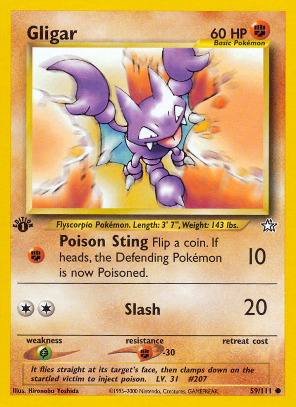 Gligar (59/111) [Neo Genesis 1st Edition] | The Gaming-Verse