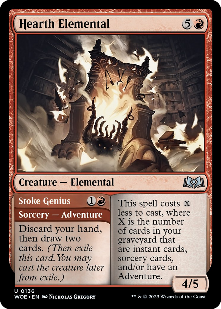 Hearth Elemental // Stoke Genius [Wilds of Eldraine] | The Gaming-Verse