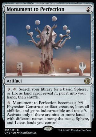 Monument to Perfection (Promo Pack) [Phyrexia: All Will Be One Promos] | The Gaming-Verse