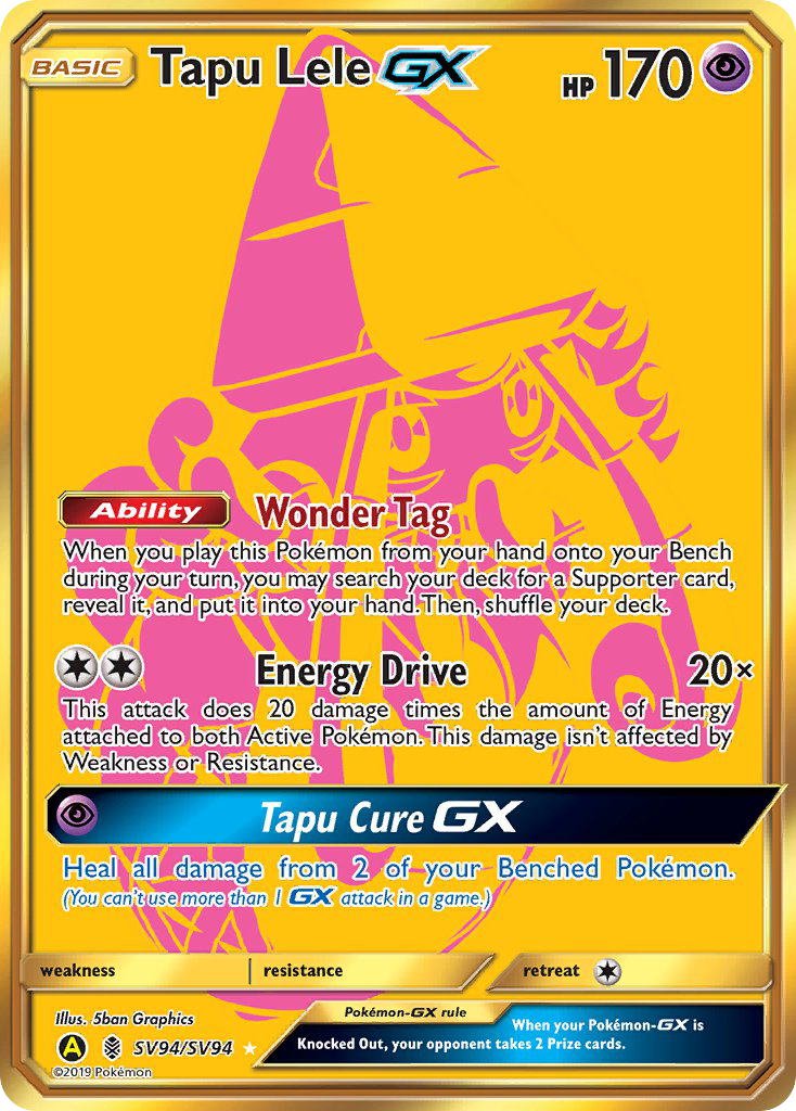 Tapu Lele GX (SV94/SV94) [Sun & Moon: Hidden Fates - Shiny Vault] | The Gaming-Verse