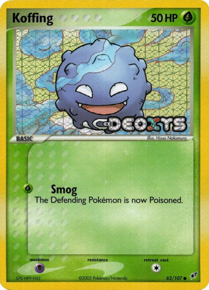 Koffing (62/107) (Stamped) [EX: Deoxys] | The Gaming-Verse