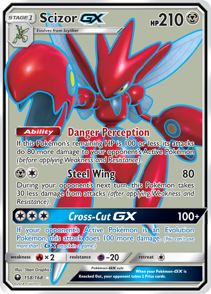 Scizor GX (158/168) [Sun & Moon: Celestial Storm] | The Gaming-Verse