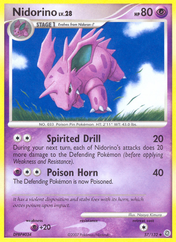 Nidorino (57/132) [Diamond & Pearl: Secret Wonders] | The Gaming-Verse