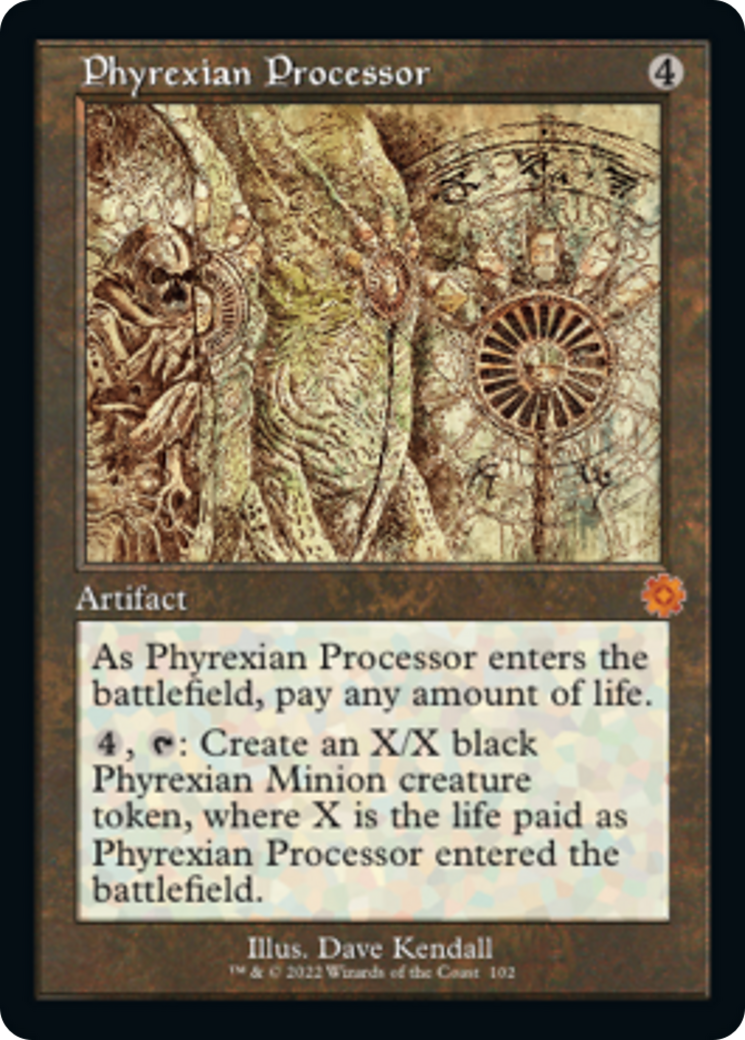 Phyrexian Processor (Retro Schematic) [The Brothers' War Retro Artifacts] | The Gaming-Verse