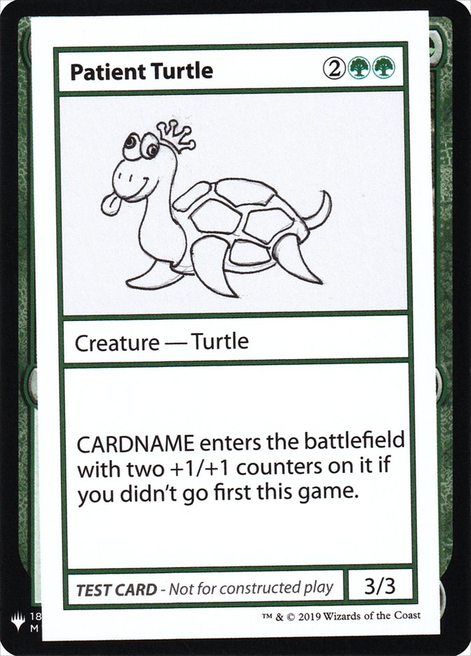 Patient Turtle [Mystery Booster Playtest Cards] | The Gaming-Verse