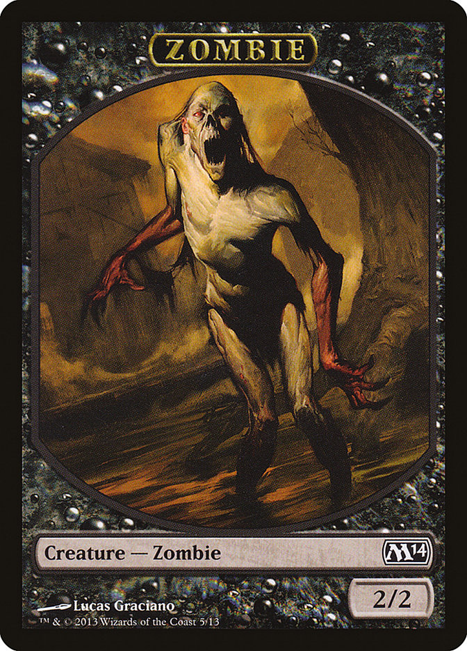 Zombie [Magic 2014 Tokens] | The Gaming-Verse