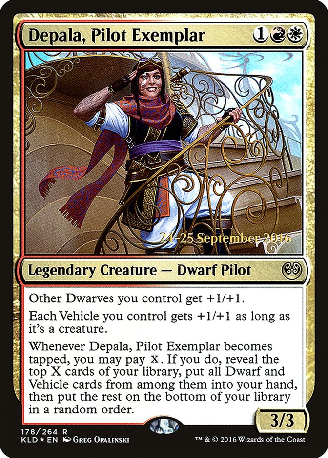 Depala, Pilot Exemplar  (Prerelease) [Kaladesh Prerelease Promos] | The Gaming-Verse