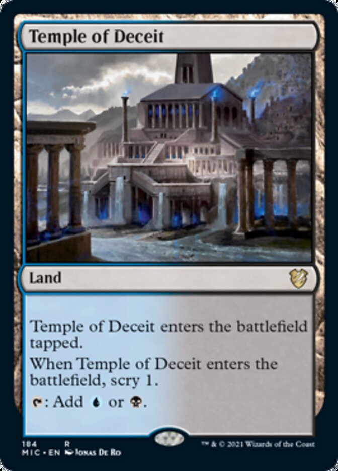 Temple of Deceit [Innistrad: Midnight Hunt Commander] | The Gaming-Verse