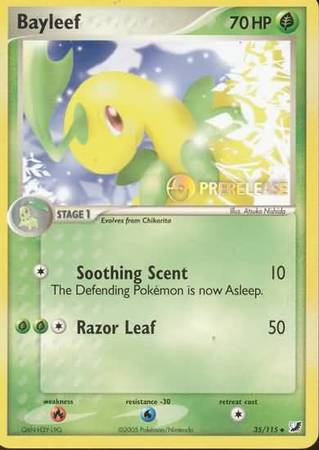 Bayleef (35/115) (Prerelease Promo) [Nintendo: Black Star Promos] | The Gaming-Verse