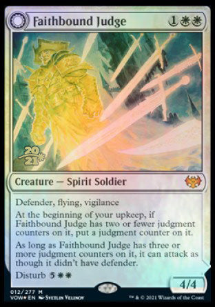 Faithbound Judge // Sinner's Judgment [Innistrad: Crimson Vow Prerelease Promos] | The Gaming-Verse