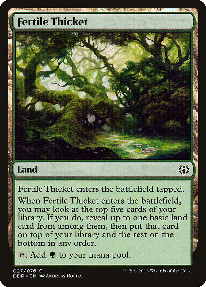 Fertile Thicket [Duel Decks: Nissa vs. Ob Nixilis] | The Gaming-Verse