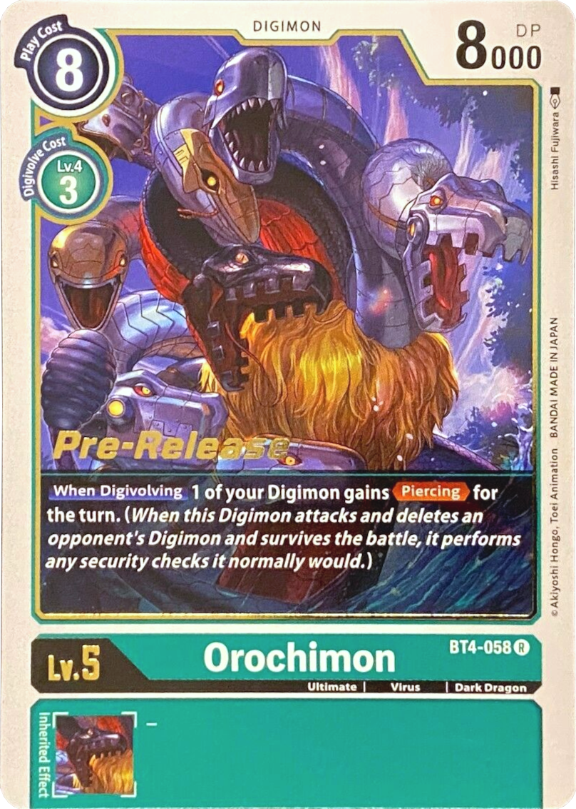 Orochimon [BT4-058] [Great Legend Pre-Release Promos] | The Gaming-Verse