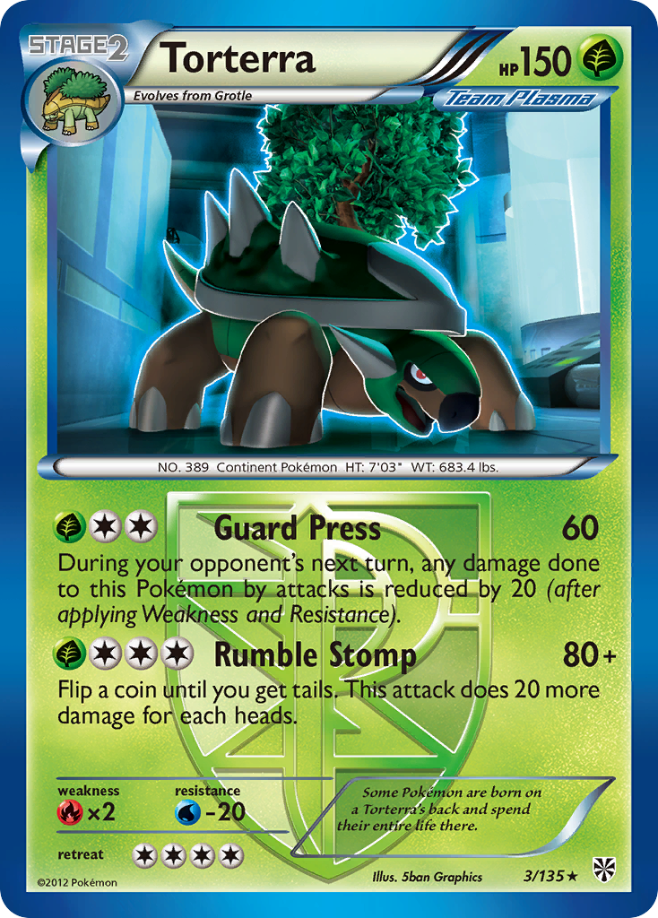 Torterra (3/135) [Black & White: Plasma Storm] | The Gaming-Verse