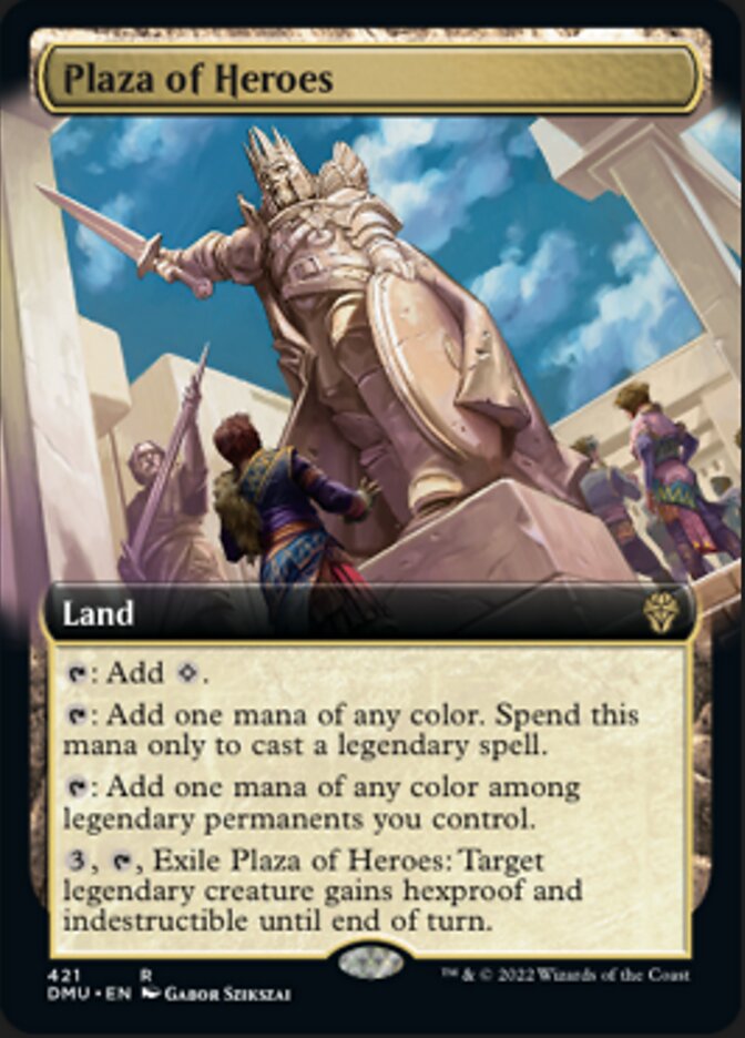 Plaza of Heroes (Extended Art) [Dominaria United] | The Gaming-Verse