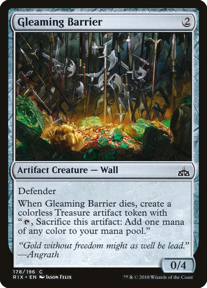 Gleaming Barrier [Rivals of Ixalan] | The Gaming-Verse