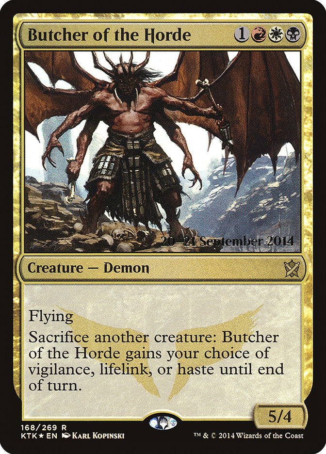 Butcher of the Horde  (Prerelease) [Khans of Tarkir Prerelease Promos] | The Gaming-Verse