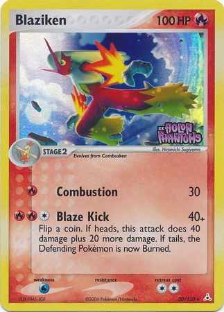 Blaziken (20/110) (Stamped) [EX: Holon Phantoms] | The Gaming-Verse