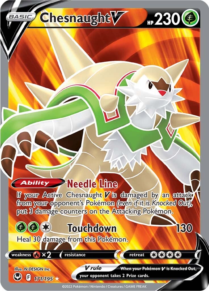 Chesnaught V (171/195) [Sword & Shield: Silver Tempest] | The Gaming-Verse