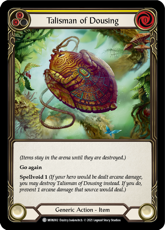 Talisman of Dousing [MON302] 1st Edition Normal | The Gaming-Verse