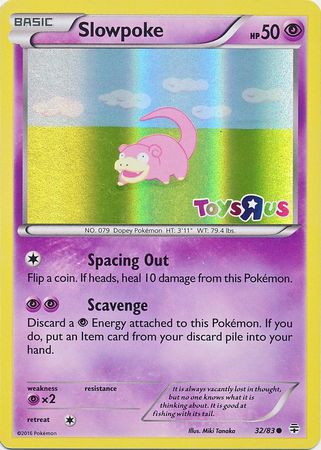 Slowpoke (32/83) (Toys R Us Promo) [XY: Generations] | The Gaming-Verse