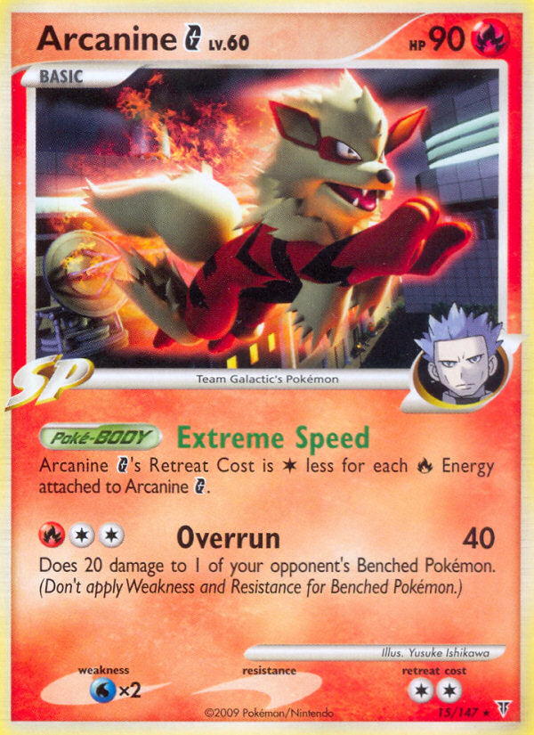 Arcanine G (15/147) [Platinum: Supreme Victors] | The Gaming-Verse