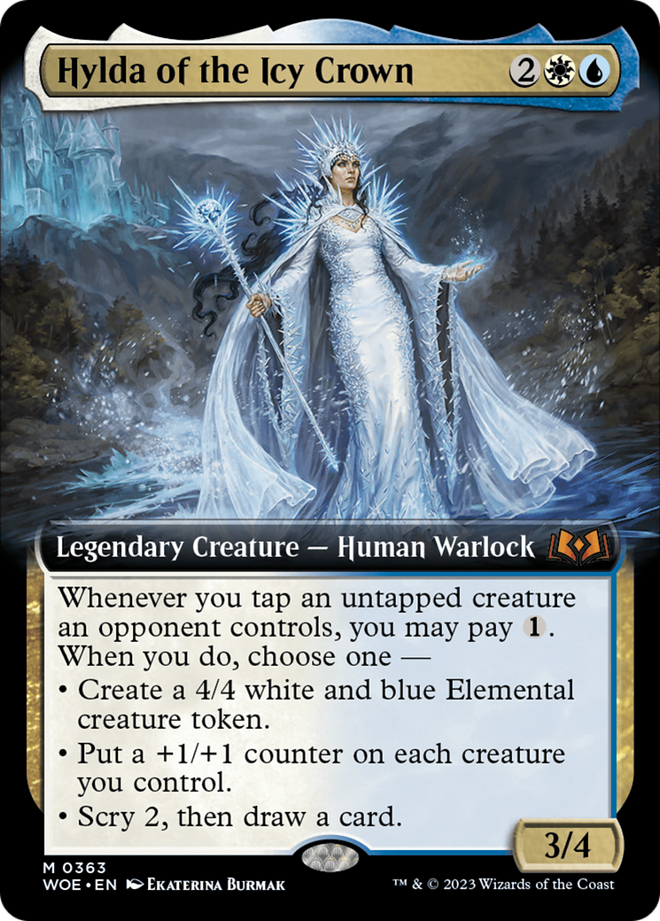 Hylda of the Icy Crown (Extended Art) [Wilds of Eldraine] | The Gaming-Verse