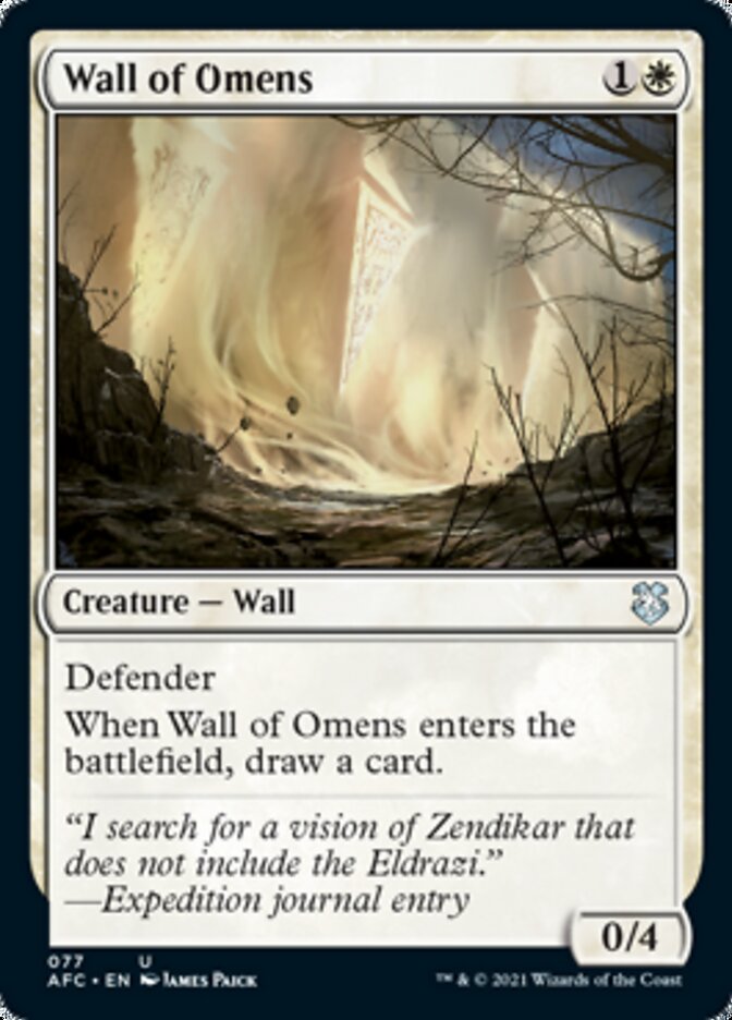 Wall of Omens [Dungeons & Dragons: Adventures in the Forgotten Realms Commander] | The Gaming-Verse