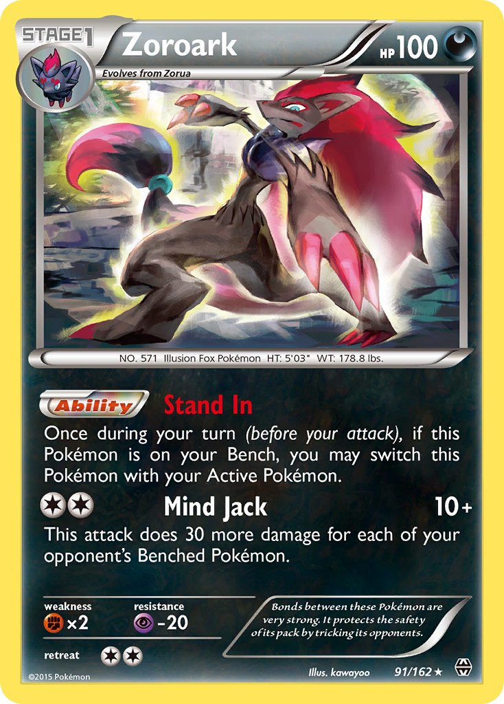 Zoroark (91/162) (Theme Deck Exclusive) [XY: BREAKthrough] | The Gaming-Verse