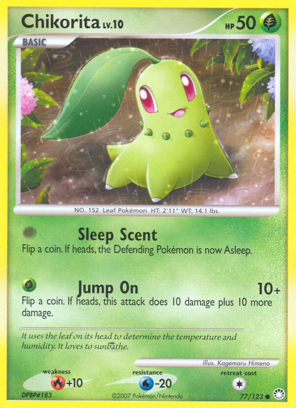 Chikorita (77/123) [Diamond & Pearl: Mysterious Treasures] | The Gaming-Verse