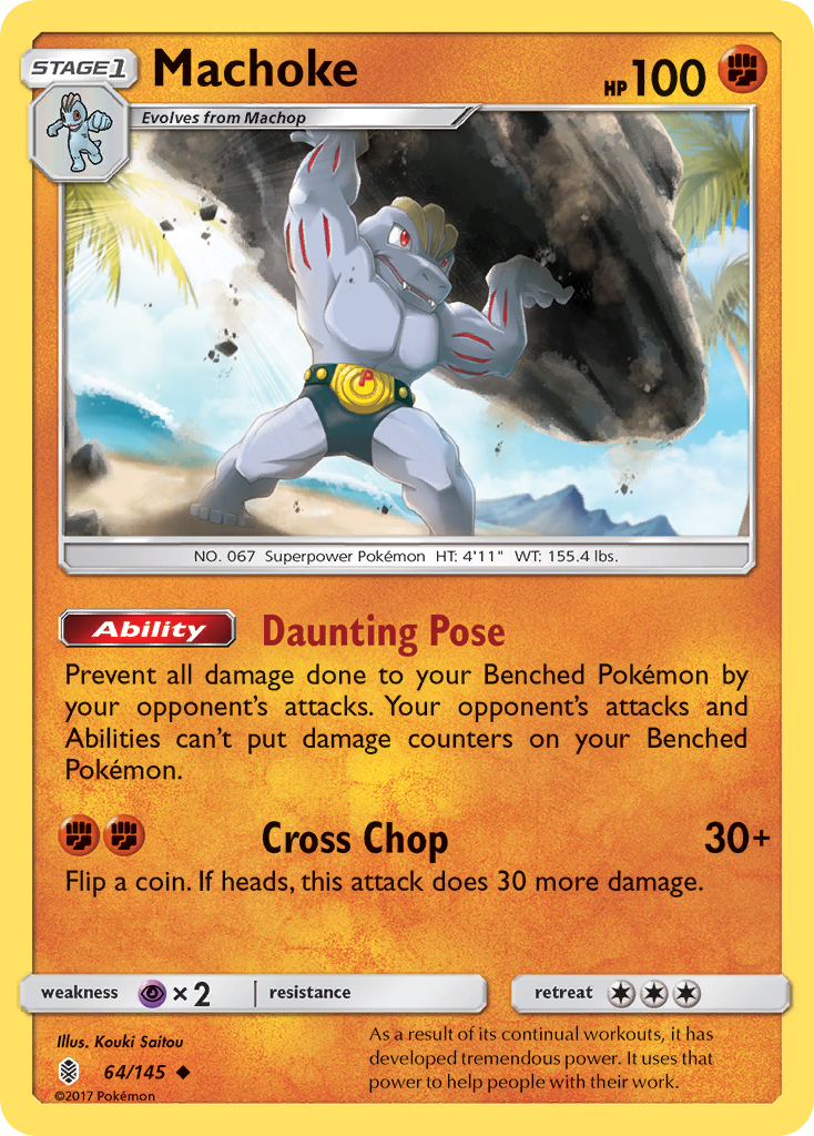 Machoke (64/145) [Sun & Moon: Guardians Rising] | The Gaming-Verse