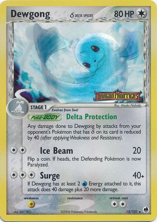 Dewgong (15/101) (Delta Species) (Stamped) [EX: Dragon Frontiers] | The Gaming-Verse