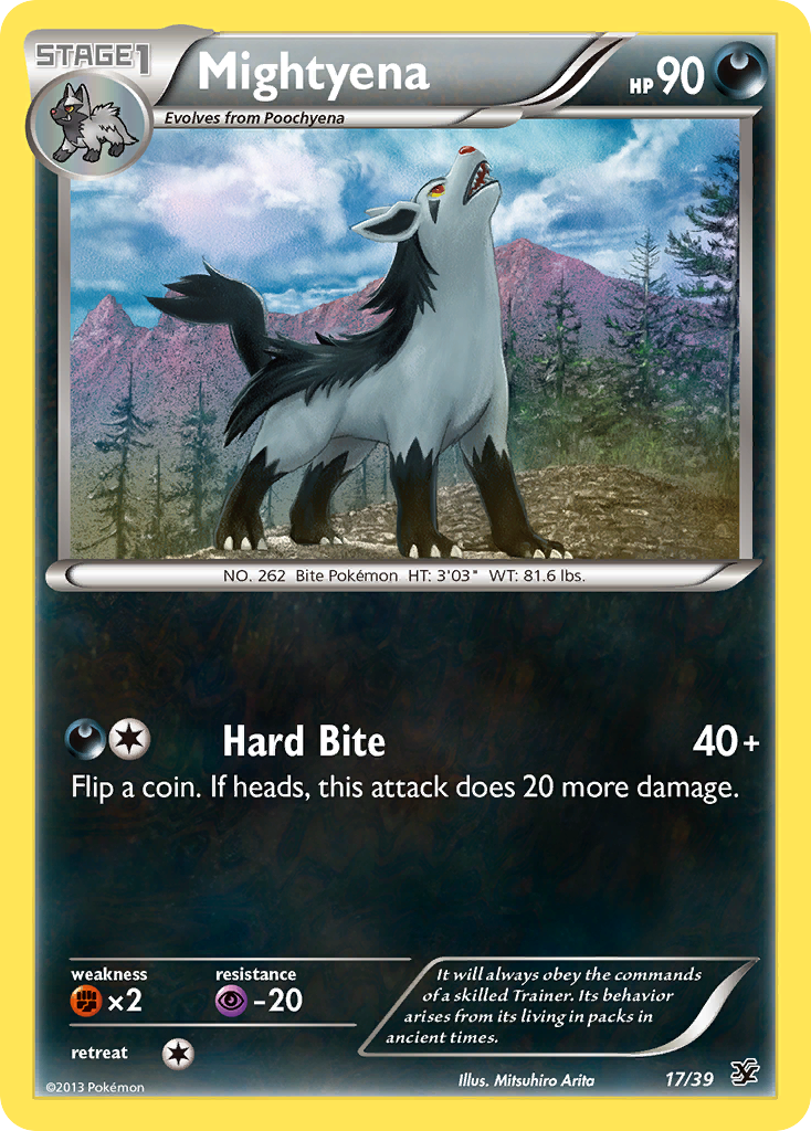 Mightyena (17/39) [XY: Kalos Starter Set] | The Gaming-Verse