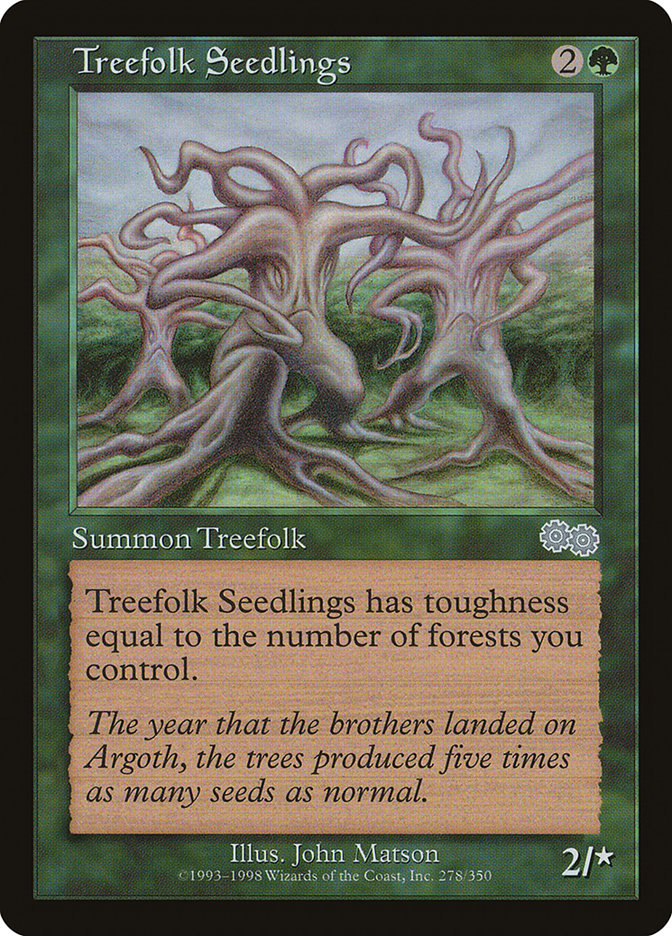 Treefolk Seedlings [Urza's Saga] | The Gaming-Verse