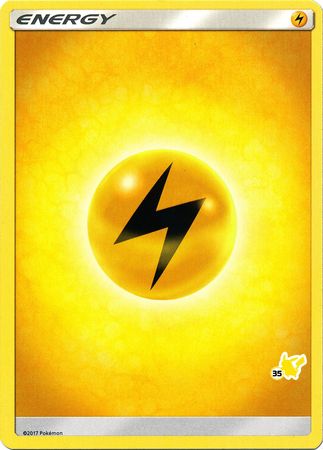 Lightning Energy (Pikachu Stamp #35) [Battle Academy 2020] | The Gaming-Verse