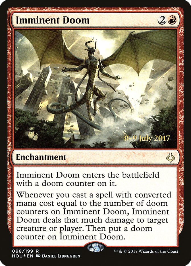 Imminent Doom  (Prerelease) [Hour of Devastation Prerelease Promos] | The Gaming-Verse