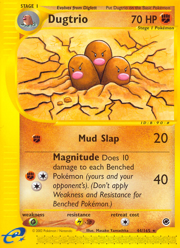 Dugtrio (44/165) [Expedition: Base Set] | The Gaming-Verse