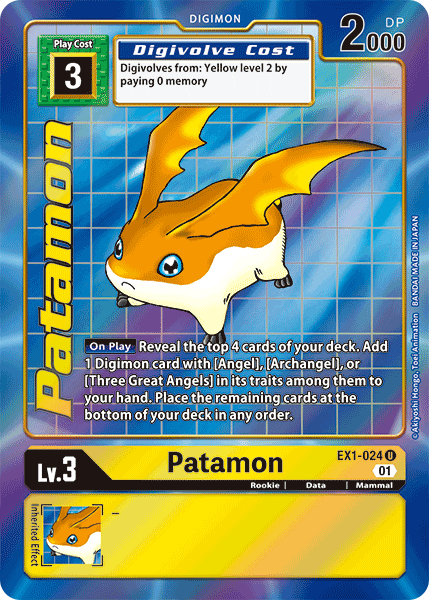 Patamon [EX1-024] (Alternate Art) [Classic Collection] | The Gaming-Verse