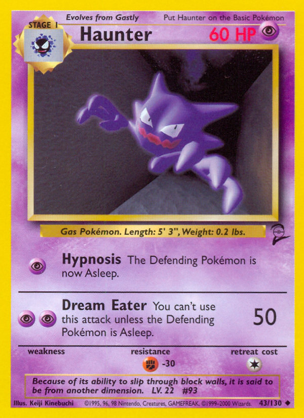 Haunter (43/130) [Base Set 2] | The Gaming-Verse