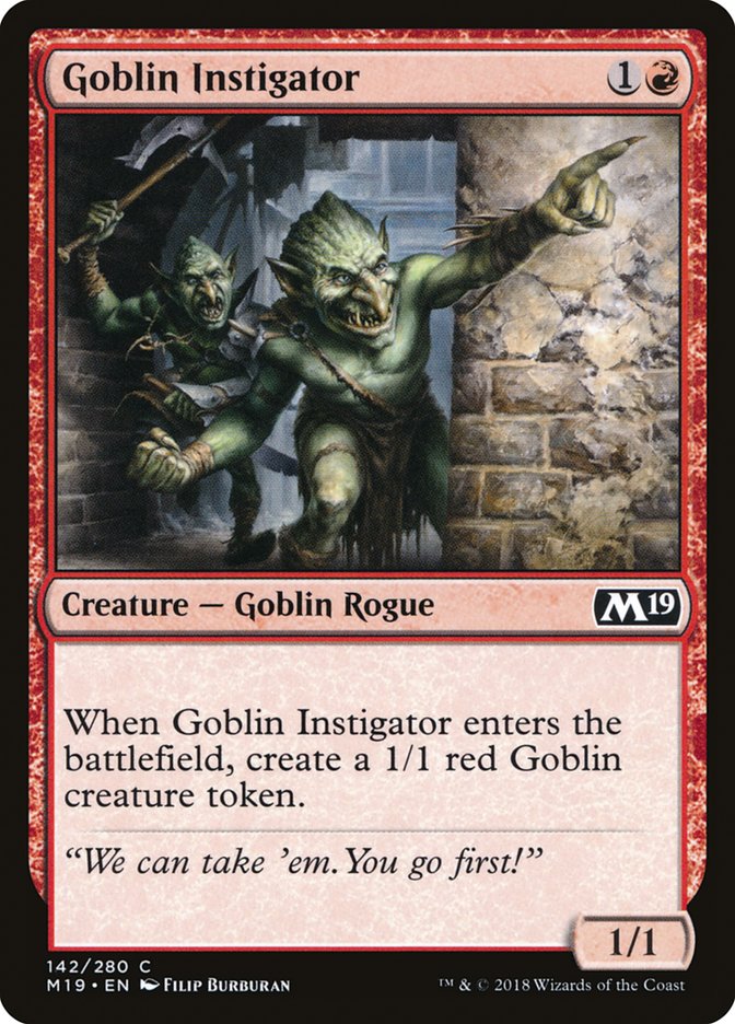 Goblin Instigator [Core Set 2019] | The Gaming-Verse