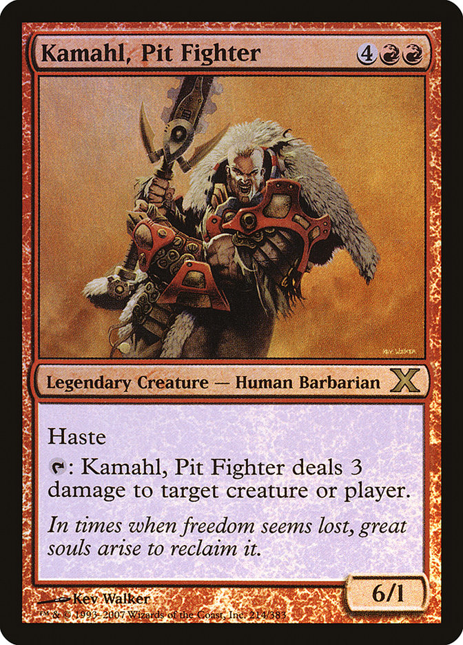 Kamahl, Pit Fighter (Premium Foil) [Tenth Edition] | The Gaming-Verse